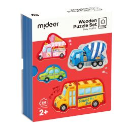 Vehicles puzzle in a book 18 pieces